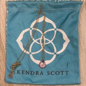 Purple Kendra Scott Pendant Necklace